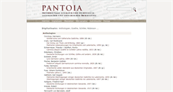 Desktop Screenshot of pantoia.de